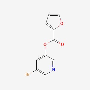 molecular formula C10H6BrNO3 B1258072 5-Bromopyridin-3-yl furan-2-carboxylate 