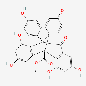 molecular formula C29H20O9 B1258078 Hopeanol 