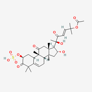 molecular formula C32H46O11S B1258082 cucurbitacin B 2-sulfate 