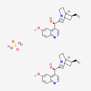 (R)-[(2S,4R,5R)-5-ethenyl-1-azabicyclo[2.2.2]octan-2-yl]-(6-methoxyquinolin-4-yl)methanol;sulfuric acid