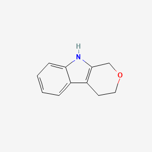 molecular formula C11H11NO B1258099 1,3,4,9-Tetrahydropyrano[3,4-b]indole 