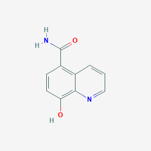 molecular formula C10H8N2O2 B1258116 8-Hydroxy-5-quinolinecarboxamide 