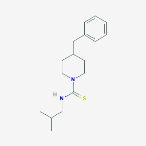 molecular formula C17H26N2S B1258128 N-(2-methylpropyl)-4-(phenylmethyl)-1-piperidinecarbothioamide 