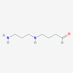 molecular formula C7H16N2O B1258134 N-(3-aminopropyl)-4-aminobutanal 