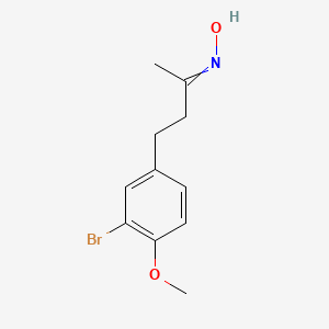 N-[4-(3-bromo-4-methoxyphenyl)butan-2-ylidene]hydroxylamine