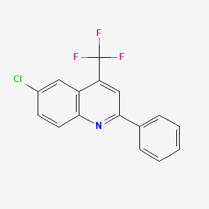 Quinoline, 6-chloro-2-phenyl-4-(trifluoromethyl)-