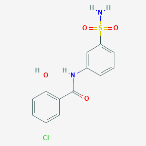 5-Chloro-2-hydroxy-N-(3-sulfamoylphenyl)benzamide