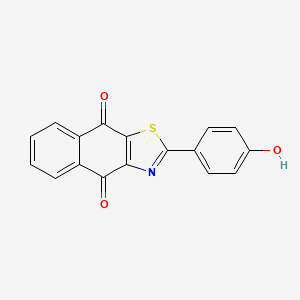 2-(4-Oxocyclohexa-2,5-dien-1-ylidene)-2,3-dihydronaphtho[2,3-d][1,3]thiazole-4,9-dione