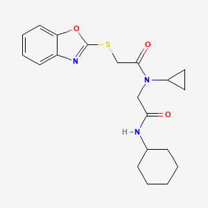 Acetamide,2-(2-benzoxazolylthio)-N-[2-(cyclohexylamino)-2-oxoethyl]-N-cyclopropyl-