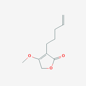 2(5H)-Furanone, 4-methoxy-3-(4-pentenyl)-