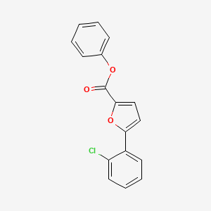 2-Furancarboxylic acid, 5-(2-chlorophenyl)-, phenyl ester