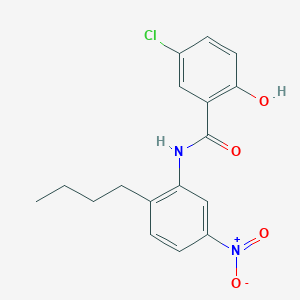 N-(2-Butyl-5-nitrophenyl)-5-chloro-2-hydroxybenzamide