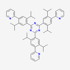 2,4,6-Tris[2,5-di(propan-2-yl)-4-(pyridin-2-yl)phenyl]-1,3,5-triazine