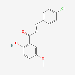 2-Propen-1-one, 3-(4-chlorophenyl)-1-(2-hydroxy-5-methoxyphenyl)-