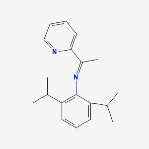 molecular formula C19H24N2 B12581495 Benzenamine, 2,6-bis(1-methylethyl)-N-[1-(2-pyridinyl)ethylidene]- CAS No. 219325-26-5