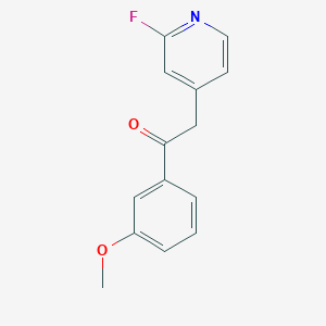 2-(2-Fluoro-4-pyridyl)-1-(3-methoxyphenyl)ethanone