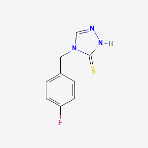 4-[(4-Fluorophenyl)methyl]-2,4-dihydro-3H-1,2,4-triazole-3-thione