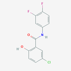 molecular formula C13H8ClF2NO2 B12581544 5-Chloro-N-(3,4-difluorophenyl)-2-hydroxybenzamide CAS No. 634186-48-4