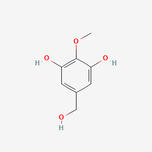 molecular formula C8H10O4 B1258156 2-Methoxy-5-(hydroxymethyl)resorcinol 