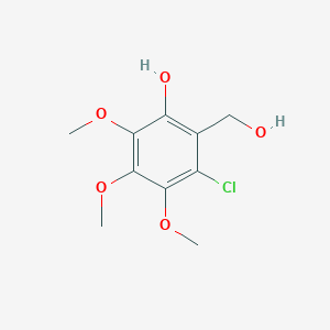 molecular formula C10H13ClO5 B1258157 3-Chloro-2-(hydroxymethyl)-4,5,6-trimethoxyphenol CAS No. 920008-53-3
