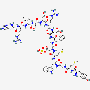 molecular formula C80H114N24O25S3 B1258163 Cholecystokinin (1-14) CAS No. 80980-82-1