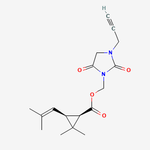 molecular formula C17H22N2O4 B1258169 (1R)-cis-imiprothrin CAS No. 173240-50-1