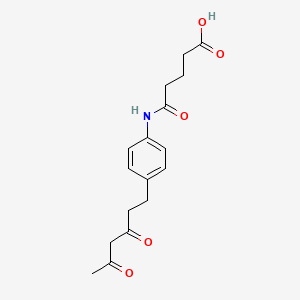 4-[4-(3,5-Dioxohexyl)phenylcarbamoyl]butyric acid
