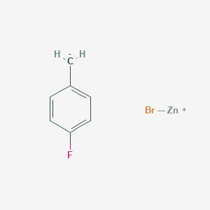 molecular formula C7H6BrFZn B12582299 Bromozinc(1+) (4-fluorophenyl)methanide CAS No. 223761-28-2