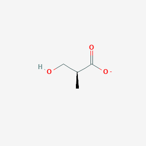 molecular formula C4H7O3- B1258231 (S)-3-hydroxy-2-methylpropanoate 