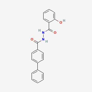 molecular formula C20H16N2O3 B1258239 N'-(2-hydroxybenzoyl)biphenyl-4-carbohydrazide 