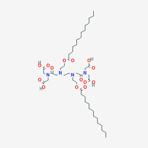 2-[[2-[2-[[2-[Bis(carboxymethyl)amino]-2-oxoethyl]-(2-tetradecanoyloxyethyl)amino]ethyl-(2-tetradecanoyloxyethyl)amino]acetyl]-(carboxymethyl)amino]acetic acid