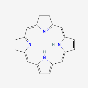 molecular formula C20H18N4 B1258242 Isobacteriochlorin 