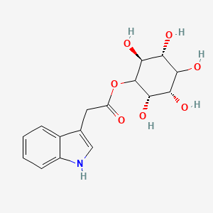 molecular formula C16H19NO7 B1258245 1L-1-O-(indol-3-yl)acetyl-myo-inositol 