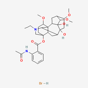 molecular formula C32H45BrN2O8 B1258250 Lappaconite HBr 