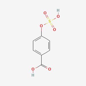molecular formula C7H6O6S B1258251 4-hydroxybenzoic acid-4-O-sulphate 