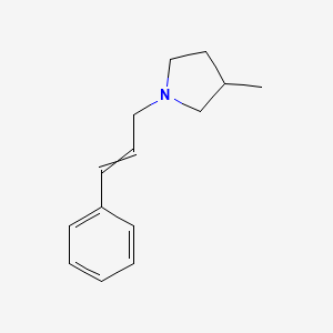 molecular formula C14H19N B12582518 3-Methyl-1-(3-phenylprop-2-en-1-yl)pyrrolidine CAS No. 646450-01-3