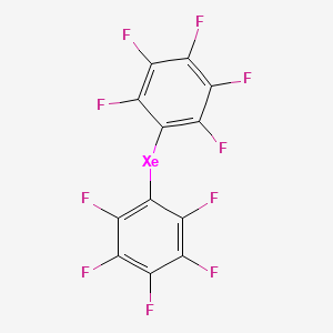 molecular formula C12F10Xe B12582625 Bis(pentafluorophenyl)xenon CAS No. 328379-54-0