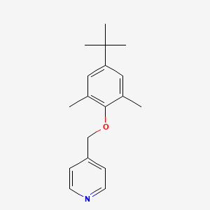 molecular formula C18H23NO B12582660 4-[(4-tert-Butyl-2,6-dimethylphenoxy)methyl]pyridine CAS No. 264136-61-0