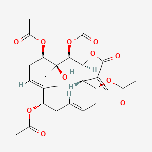molecular formula C28H38O11 B1258267 Michaolide J 