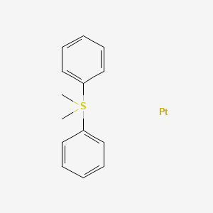 molecular formula C14H16PtS B12582825 1,1'-(Dimethyl-lambda~4~-sulfanediyl)dibenzene--platinum (1/1) CAS No. 287119-03-3