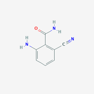 molecular formula C8H7N3O B12582851 2-Amino-6-cyanobenzamide CAS No. 606490-52-2