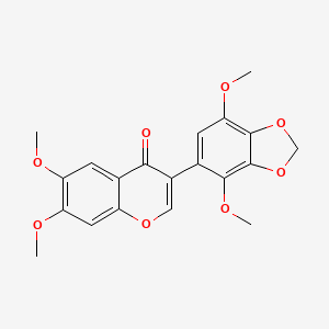 molecular formula C20H18O8 B1258291 Glaziovianin A 