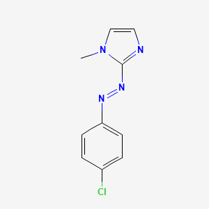 molecular formula C10H9ClN4 B12582946 1H-Imidazole, 2-[(4-chlorophenyl)azo]-1-methyl- CAS No. 198347-68-1