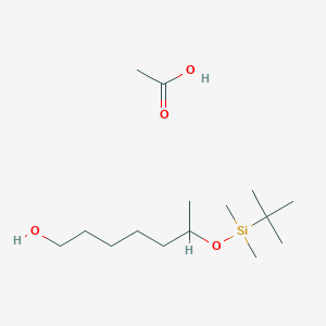 Acetic acid;6-[tert-butyl(dimethyl)silyl]oxyheptan-1-ol