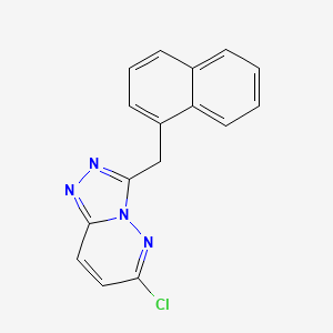 molecular formula C16H11ClN4 B12582993 6-Chloro-3-[(naphthalen-1-yl)methyl][1,2,4]triazolo[4,3-b]pyridazine CAS No. 596825-69-3