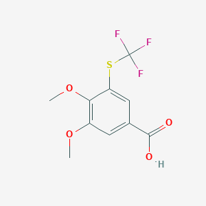 3,4-Dimethoxy-5-[(trifluoromethyl)sulfanyl]benzoic acid