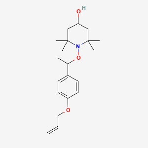 2,2,6,6-Tetramethyl-1-(1-{4-[(prop-2-en-1-yl)oxy]phenyl}ethoxy)piperidin-4-ol