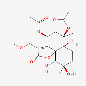 molecular formula C20H28O10 B1258301 Spicatocadinanolide A 