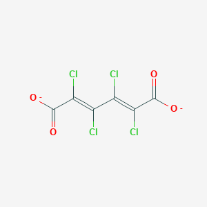 molecular formula C6Cl4O4-2 B1258304 Tetrachloromuconate(2-) 