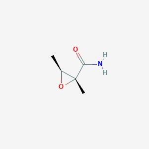 molecular formula C5H9NO2 B12583054 Oxiranecarboxamide, 2,3-dimethyl-, (2R,3S)- CAS No. 200356-05-4